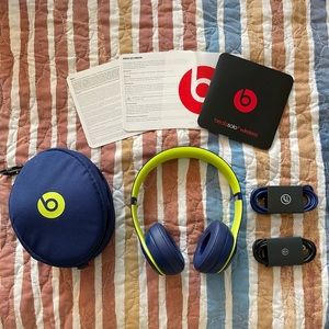 Beats by Dre Solo3 MRRF2LL/A On-Ear Wireless Headphones - Pop Indigo